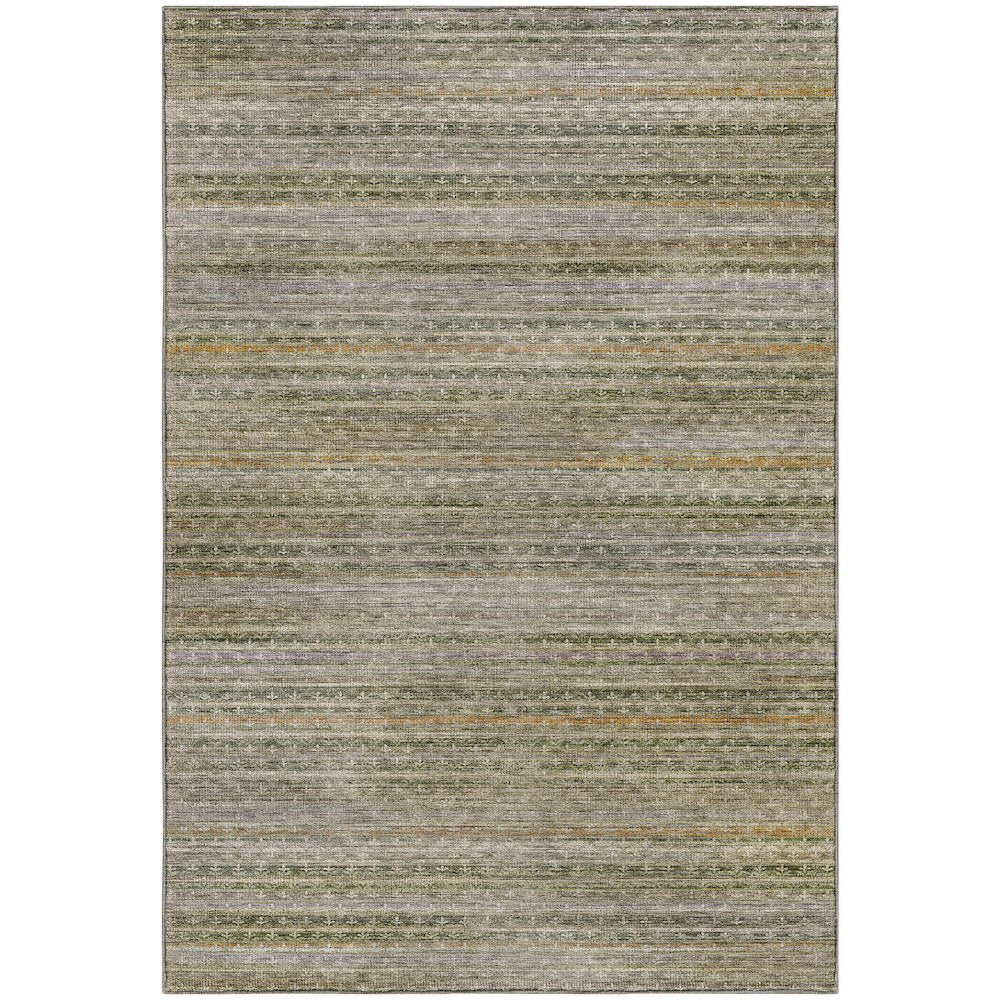 Machine Washable Vico VC6 Green 2'6" x 3'10" Rug