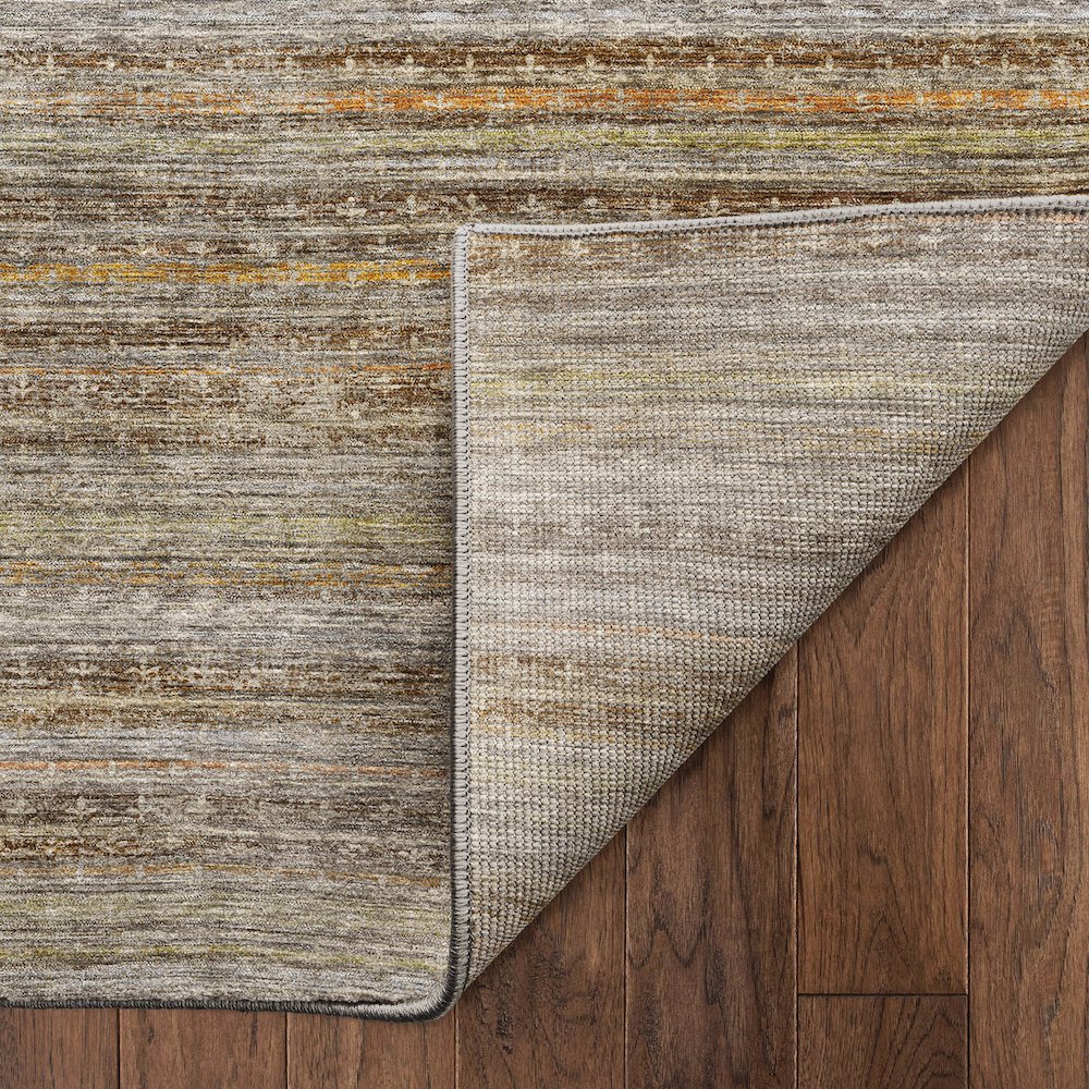 Machine Washable Vico VC6 Brown 2'3" x 7'6" Runner Rug