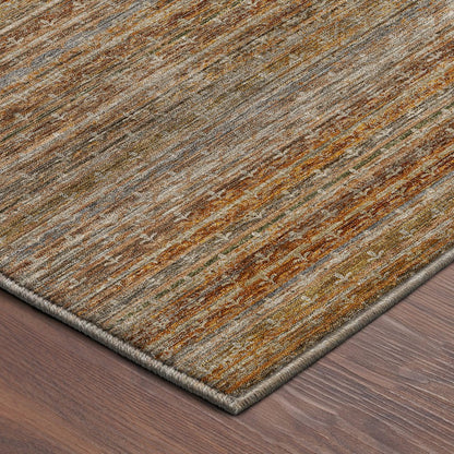 Machine Washable Vico VC6 Orange 3' x 5' Rug