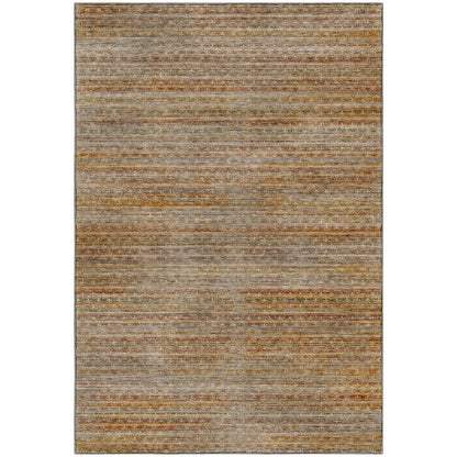 Machine Washable Vico VC6 Orange 3' x 5' Rug