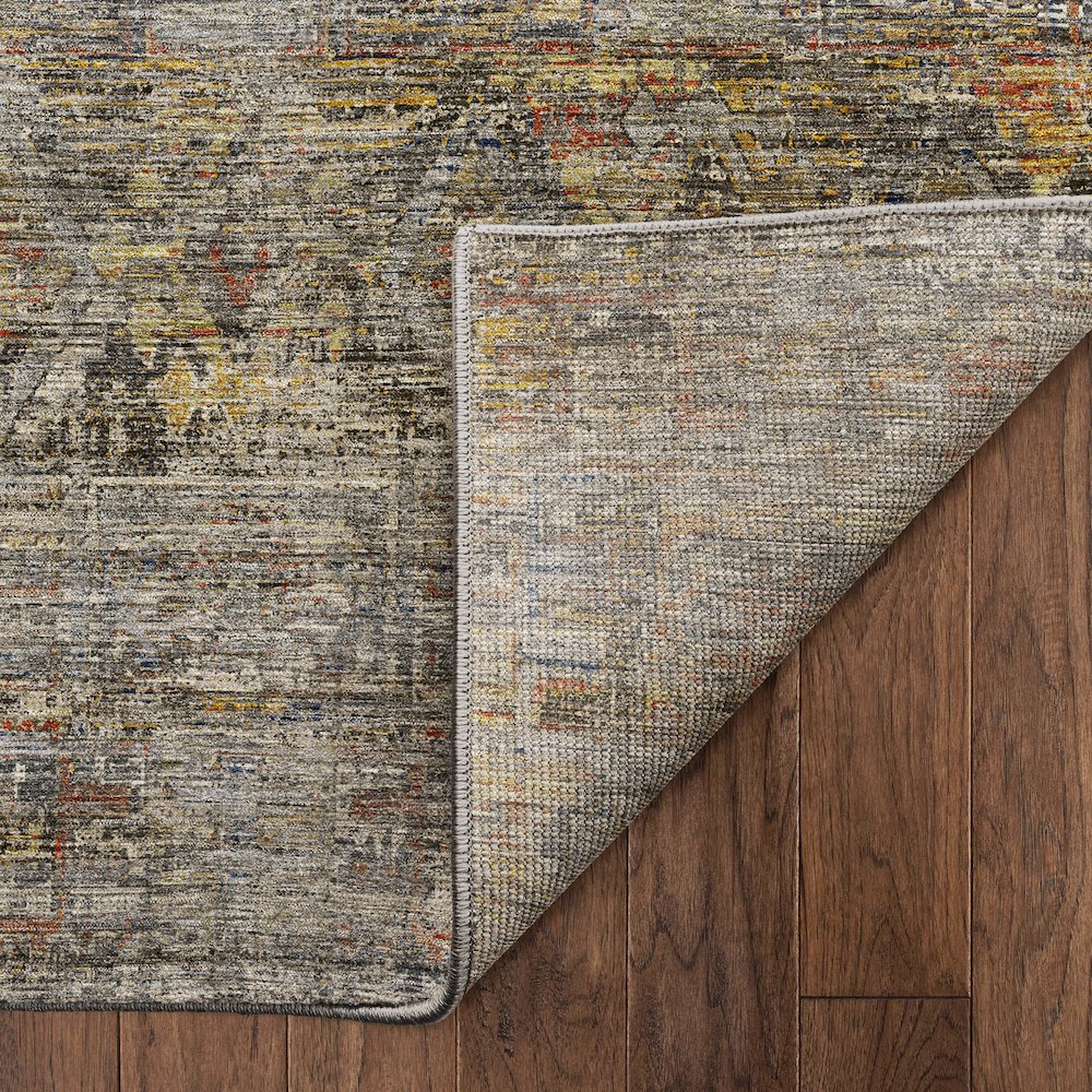 Machine Washable Vico VC7 Gray 8' x 8' Round Rug