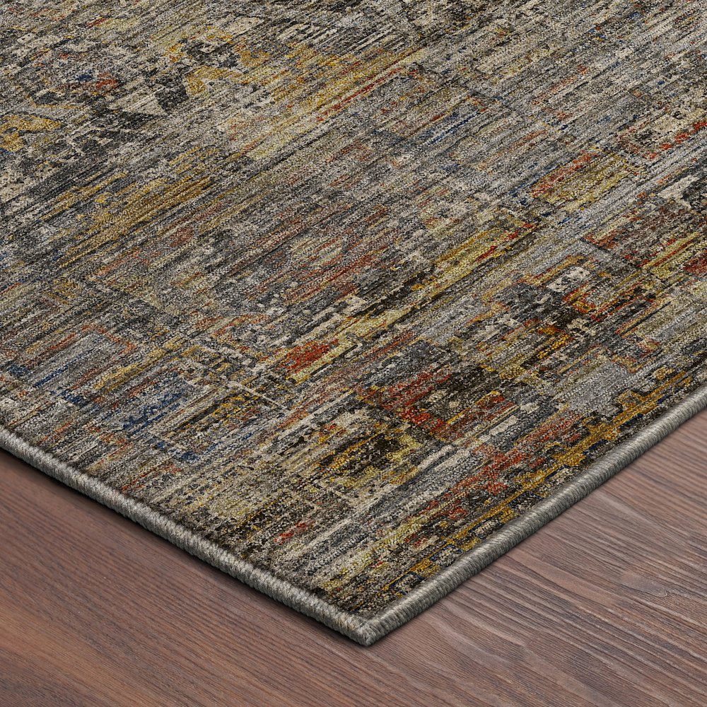 Machine Washable Vico VC7 Gray 8' x 8' Round Rug