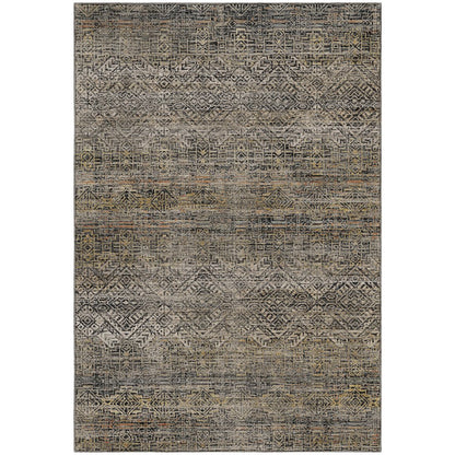 Machine Washable Vico VC8 Black 3' x 5' Rug