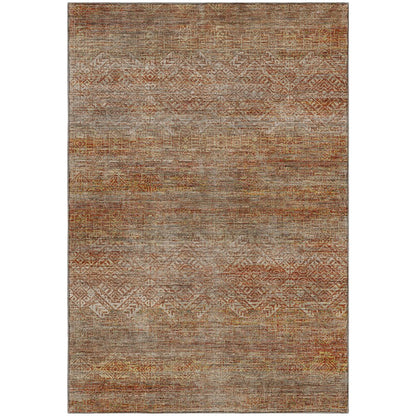 Machine Washable Vico VC8 Orange 5' x 7'6" Rug