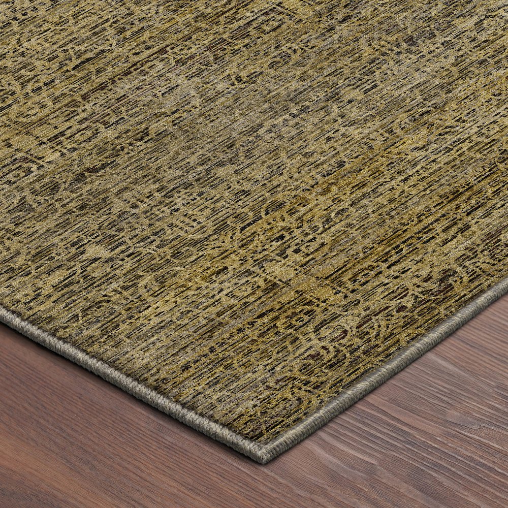 Machine Washable Vico VC9 Gold 8' x 8' Round Rug