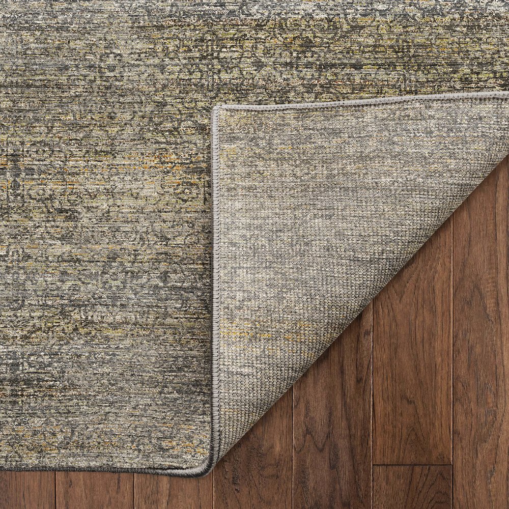 Machine Washable Vico VC9 Gray 8' x 8' Round Rug