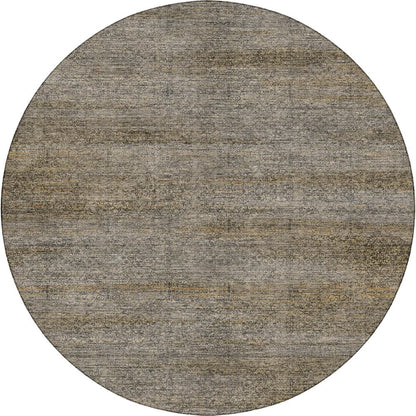 Machine Washable Vico VC9 Gray 8' x 8' Round Rug