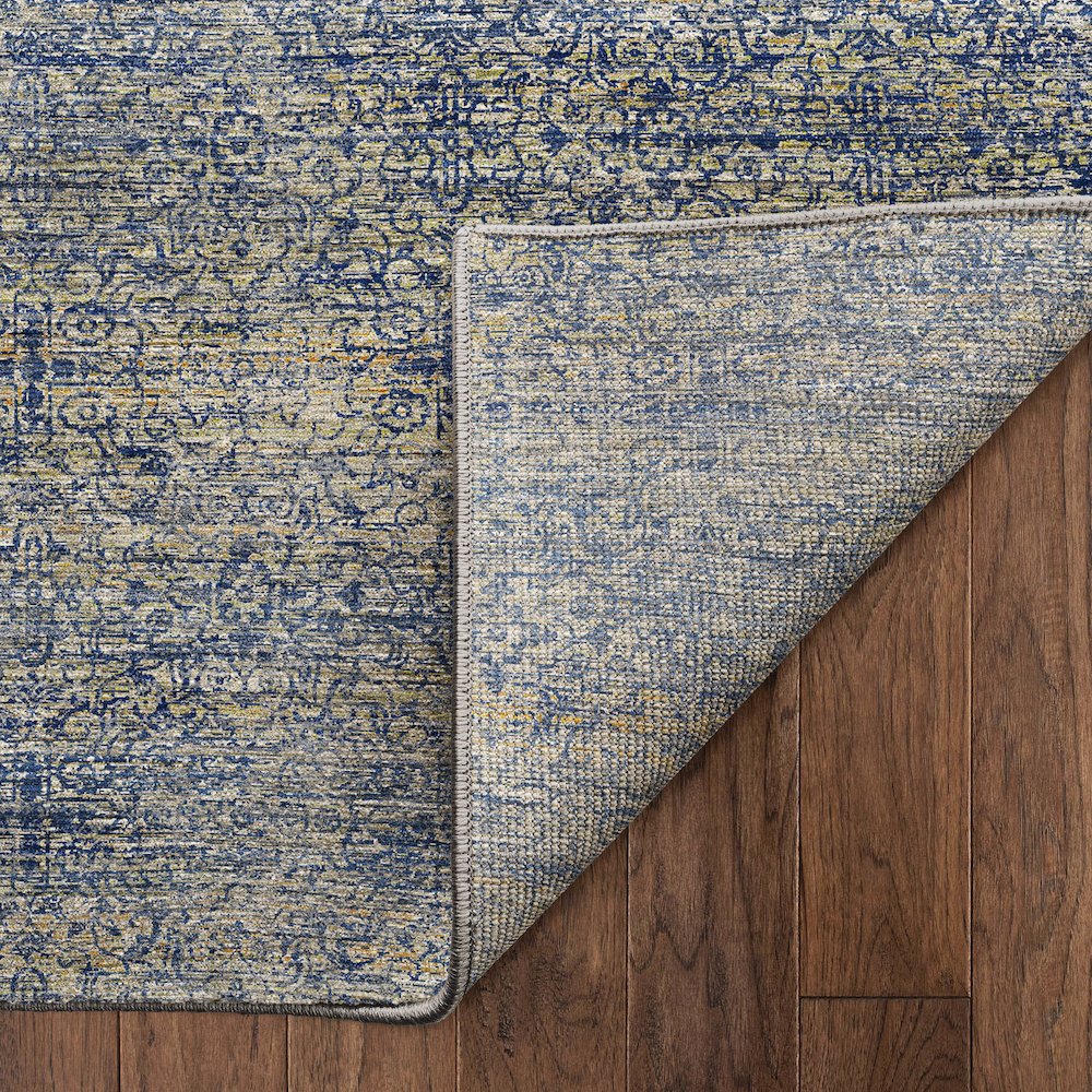Machine Washable Vico VC9 Blue 3' x 5' Rug