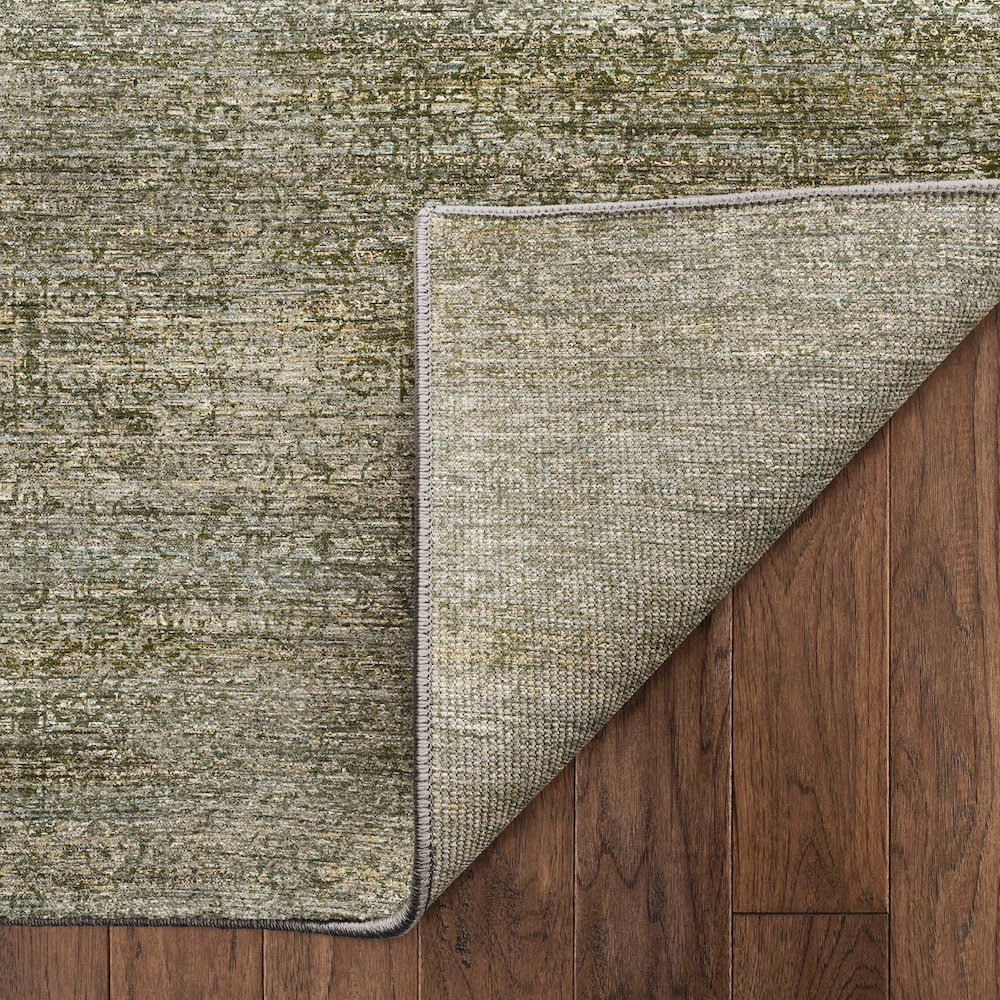 Machine Washable Vico VC9 Green 8' x 8' Round Rug