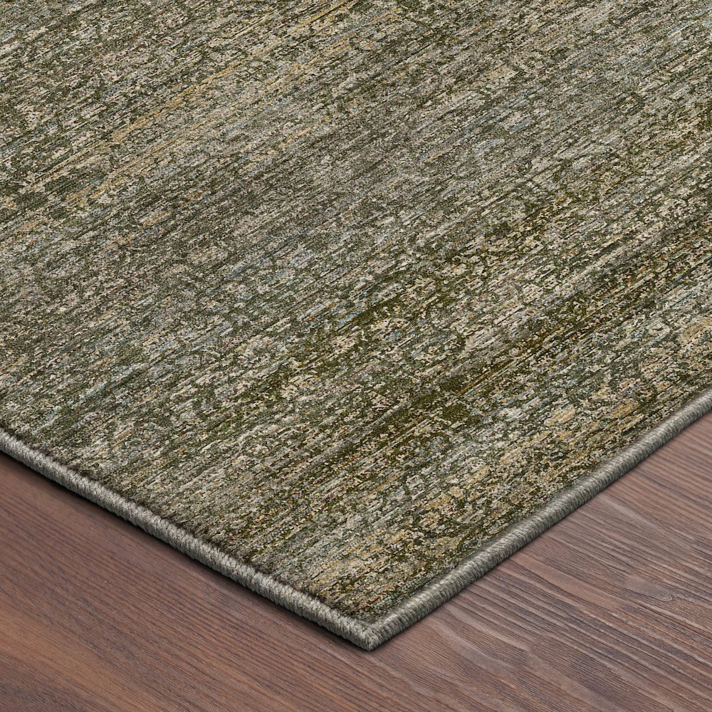 Machine Washable Vico VC9 Green 8' x 8' Round Rug
