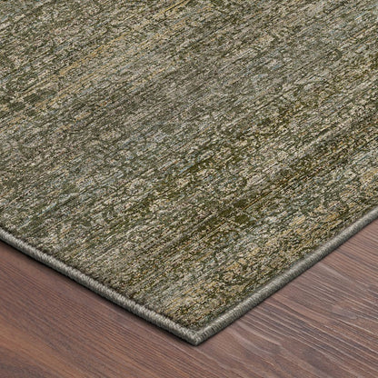 Machine Washable Vico VC9 Green 8' x 8' Round Rug