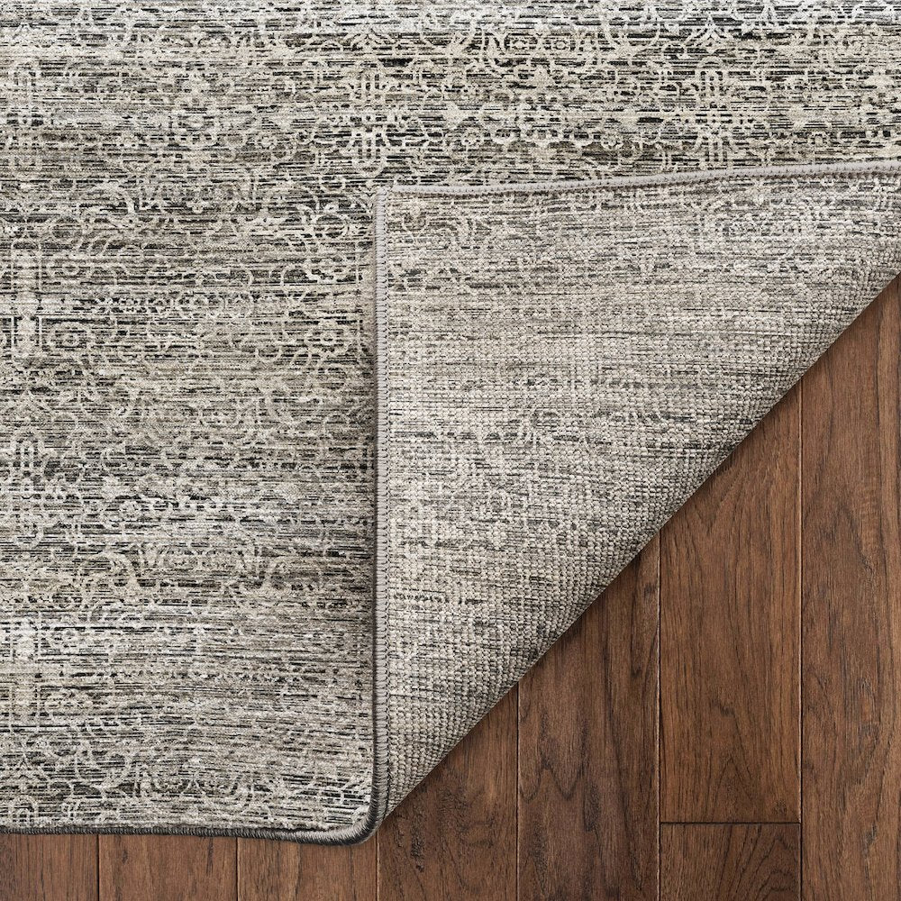 Machine Washable Vico VC9 Gray 5' x 7'6" Rug