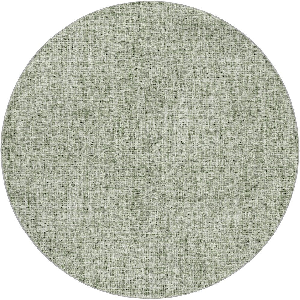 Luxury Washable Voyage VY1 Green 8' x 8' Rug