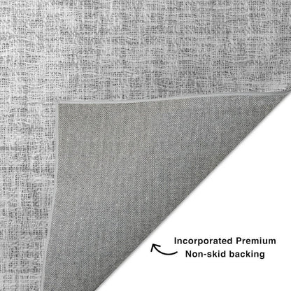Luxury Washable Voyage VY1 Gray 8' x 8' Rug