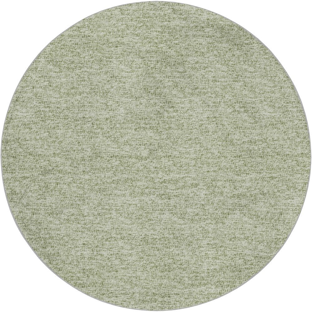 Luxury Washable Voyage VY2 Green 8' x 8' Rug