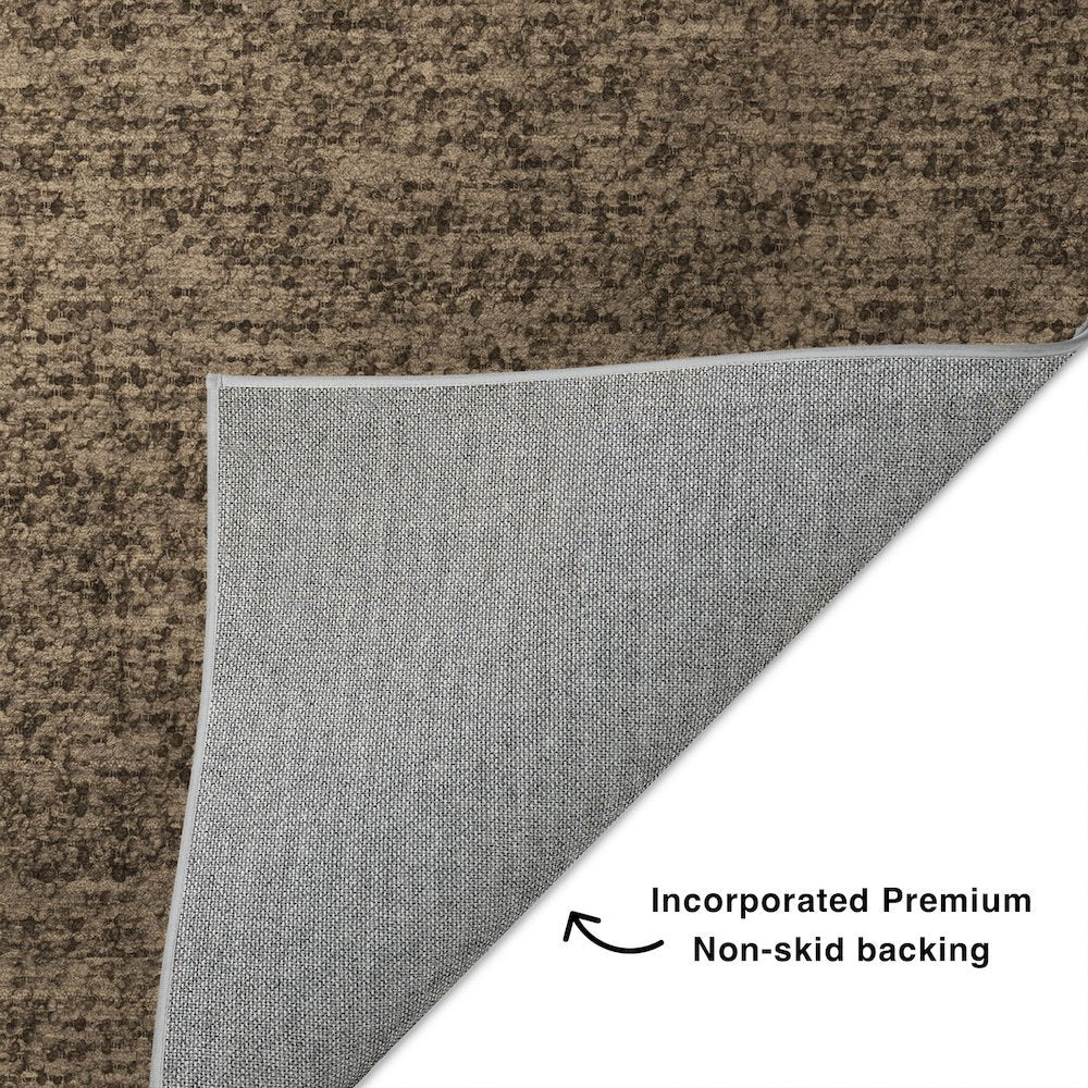 Luxury Washable Voyage VY2 Brown 8' x 8' Rug