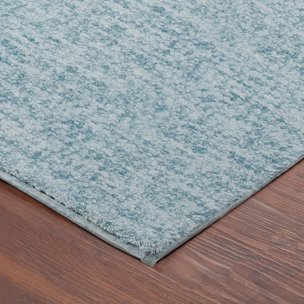 Luxury Washable Voyage VY2 Blue 8' x 8' Rug