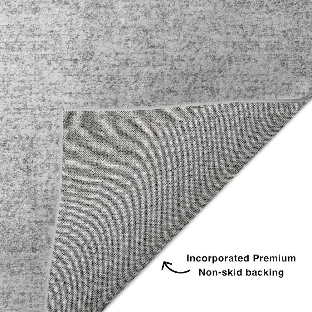 Luxury Washable Voyage VY2 Gray 3' x 5' Rug