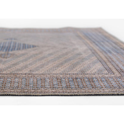 Traditional Rectangle Area Rug, Blue, 10' X 14'