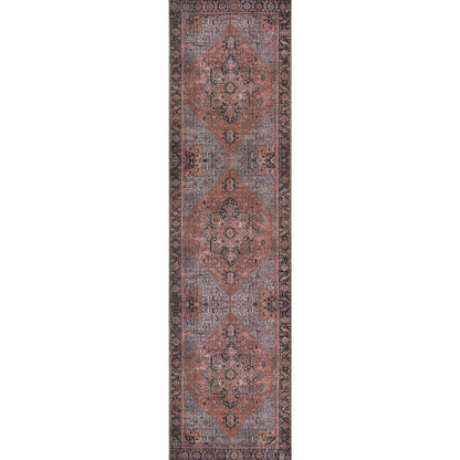 Traditional Rectangle Area Rug, Copper, 10' X 14'