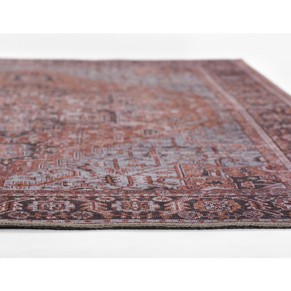 Traditional Rectangle Area Rug, Copper, 10' X 14'