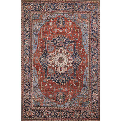 Traditional Rectangle Area Rug, Red, 10' X 14'