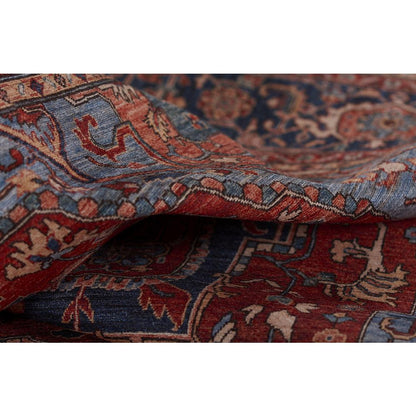 Traditional Rectangle Area Rug, Red, 10' X 14'