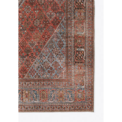 Traditional Rectangle Area Rug, Copper, 10' X 14'