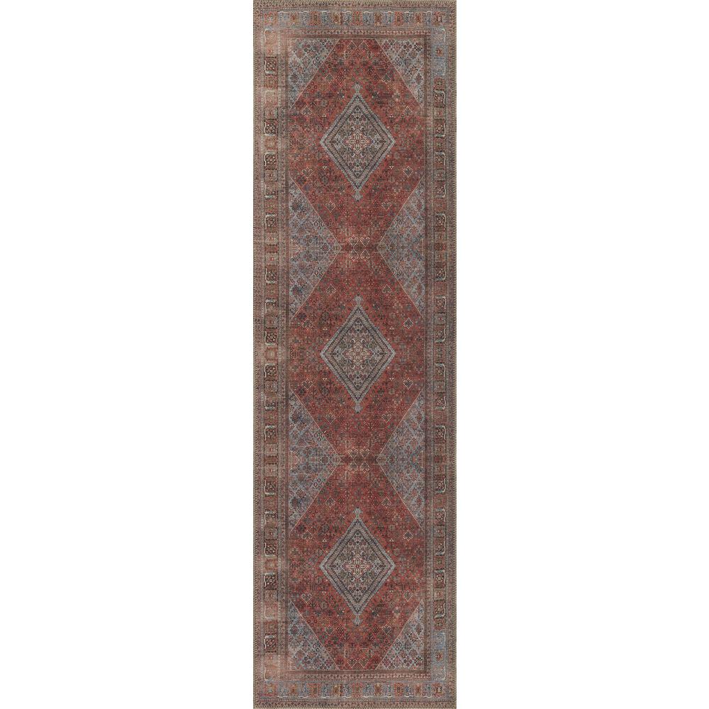 Traditional Rectangle Area Rug, Copper, 10' X 14'