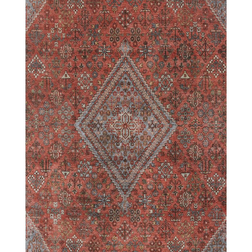 Traditional Rectangle Area Rug, Copper, 10' X 14'