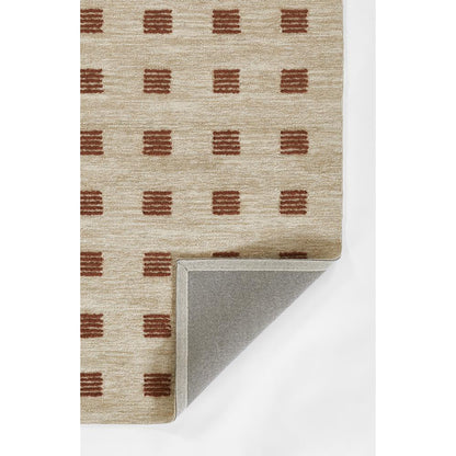 Contemporary Runner Area Rug, Rust, 2'3" X 8' Runner