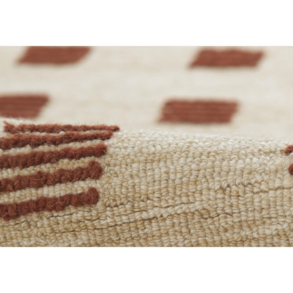 Contemporary Runner Area Rug, Rust, 2'3" X 8' Runner
