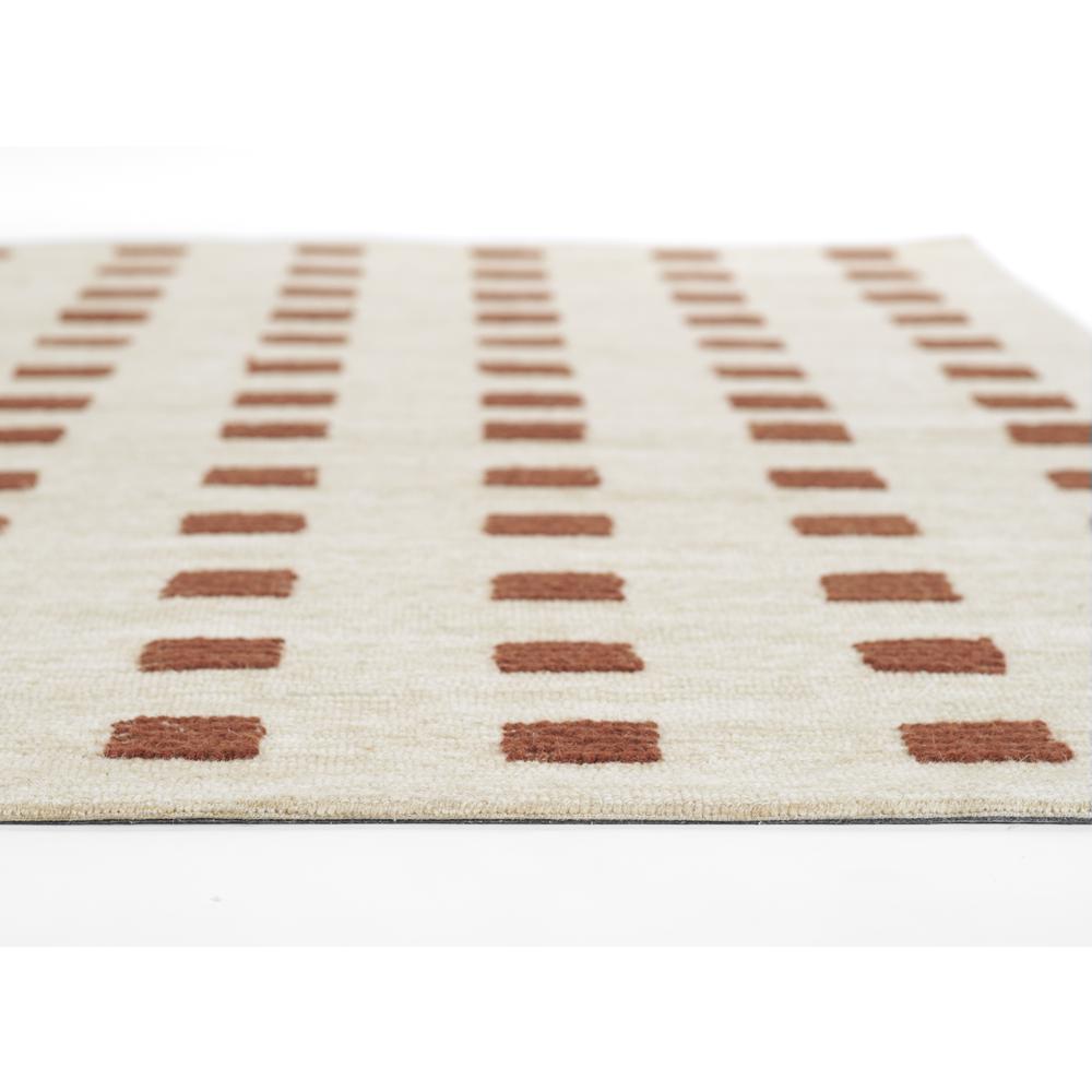 Contemporary Runner Area Rug, Rust, 2'3" X 8' Runner