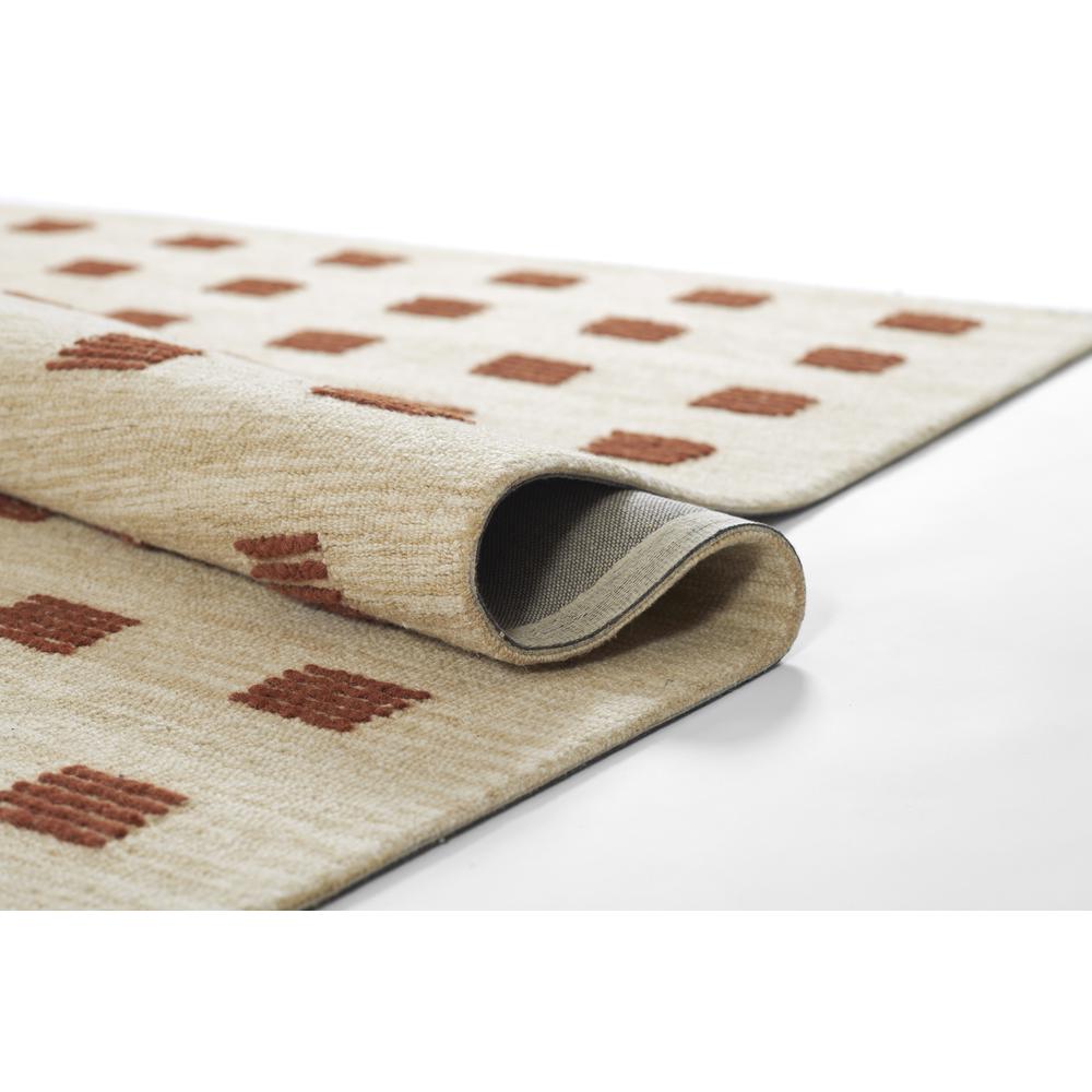 Contemporary Runner Area Rug, Rust, 2'3" X 8' Runner