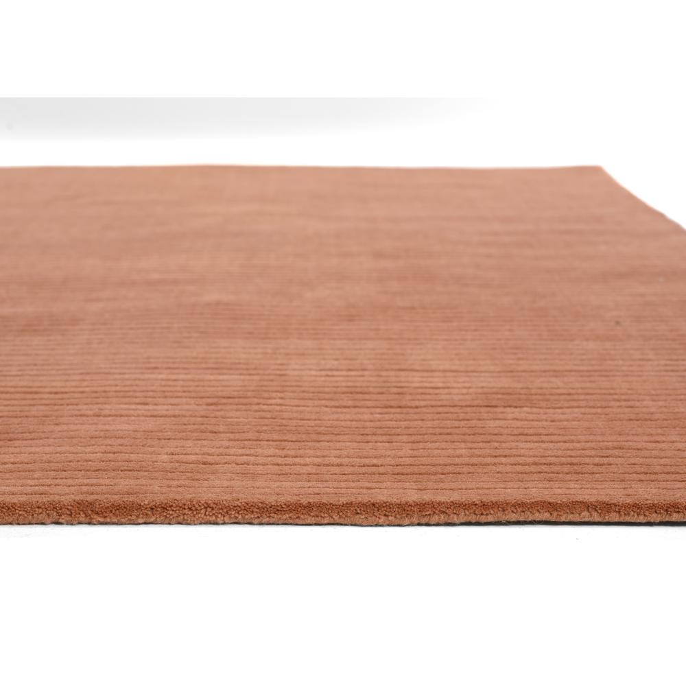 Contemporary Rectangle Area Rug, Rust, 5' X 8'