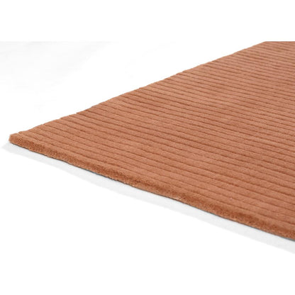Contemporary Rectangle Area Rug, Rust, 5' X 8'