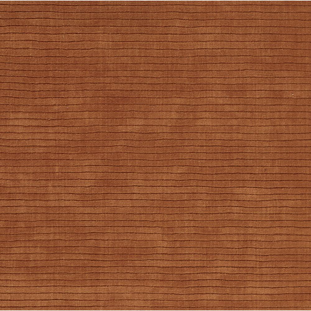Contemporary Rectangle Area Rug, Rust, 5' X 8'