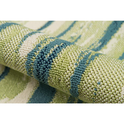 Contemporary Rectangle Area Rug, Green, 2'3" X 4'6"