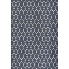 Contemporary Oval Area Rug, Denim, 2'3" X 4'6"