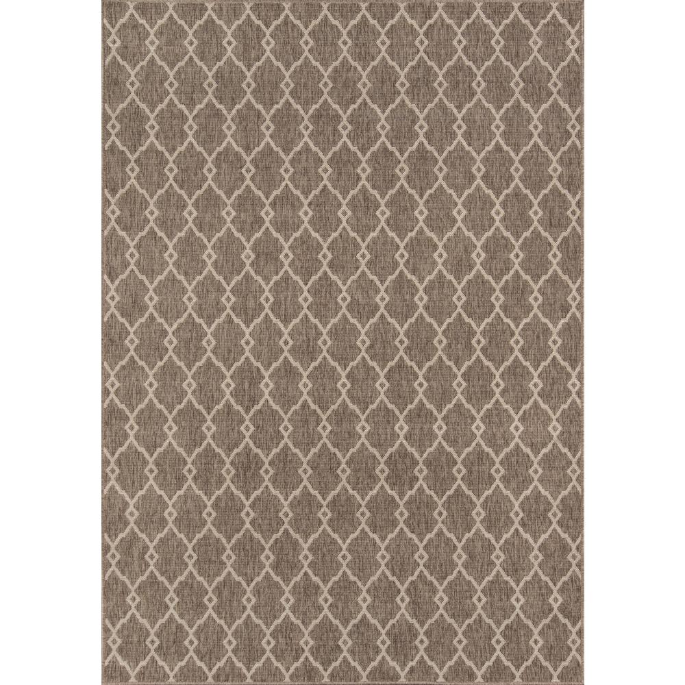Contemporary Rectangle Area Rug, Taupe, 2'3" X 4'6"