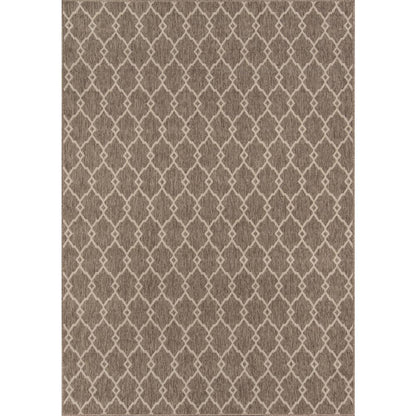 Contemporary Rectangle Area Rug, Taupe, 2'3" X 4'6"