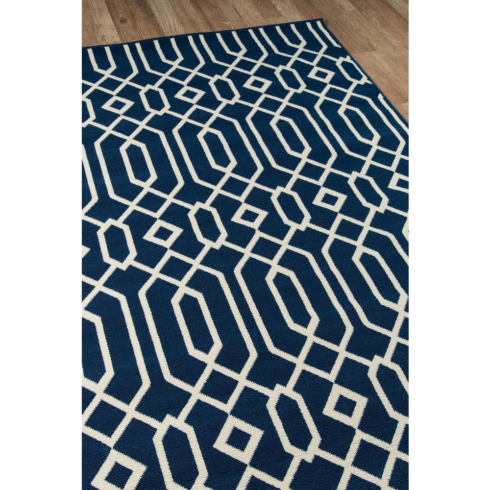 Contemporary Rectangle Area Rug, Navy, 2'3" X 4'6"