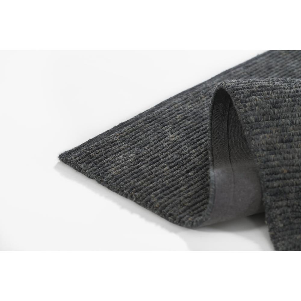 Transitional Runner Area Rug, Charcoal, 2'3" X 8' Runner