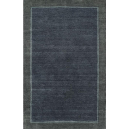 Contemporary Rectangle Area Rug, Blue, 3'6" X 5'6"