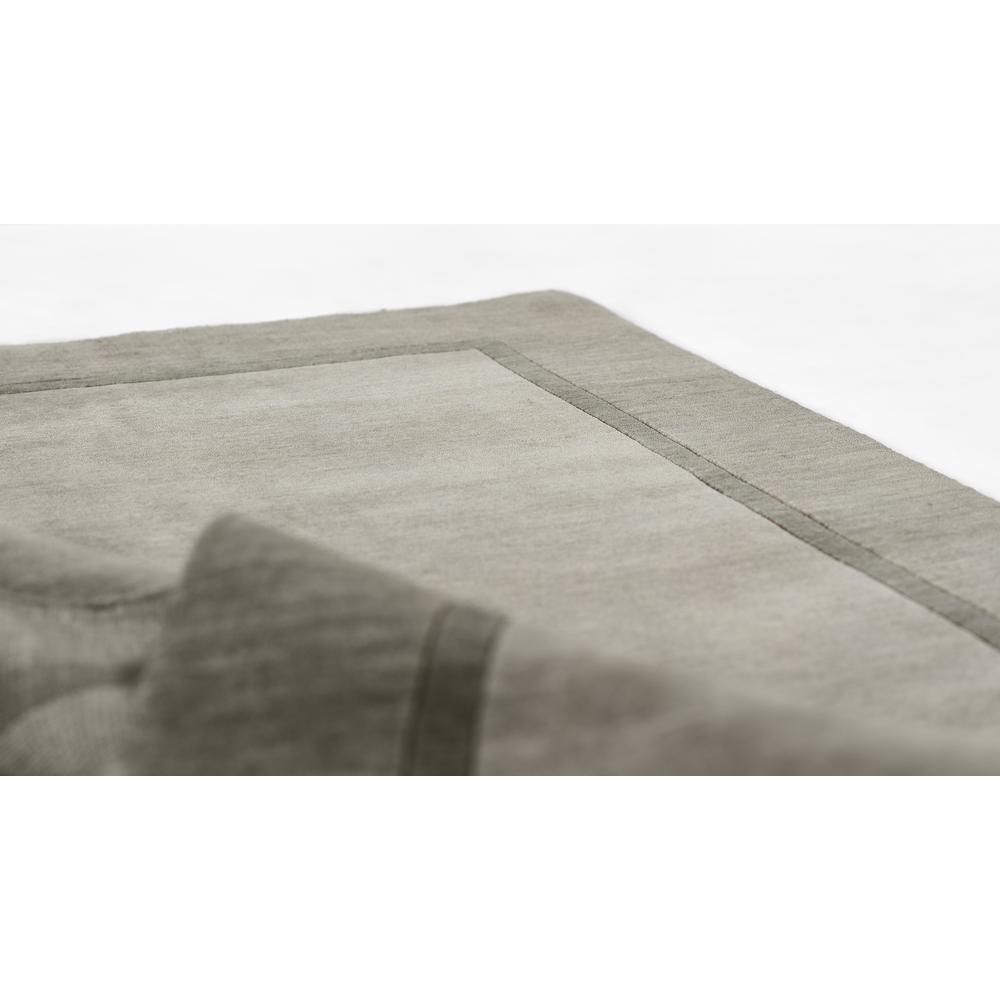 Contemporary Rectangle Area Rug, Grey, 3'6" X 5'6"