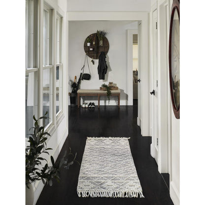 Contemporary Rectangle Area Rug, Charcoal, 2' X 3'