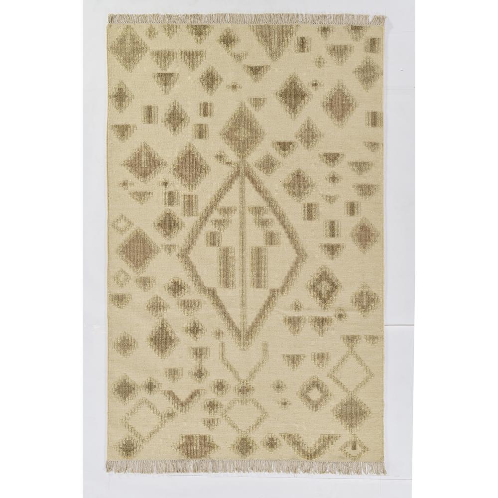 Traditional Rectangle Area Rug, Natural, 2' X 3'