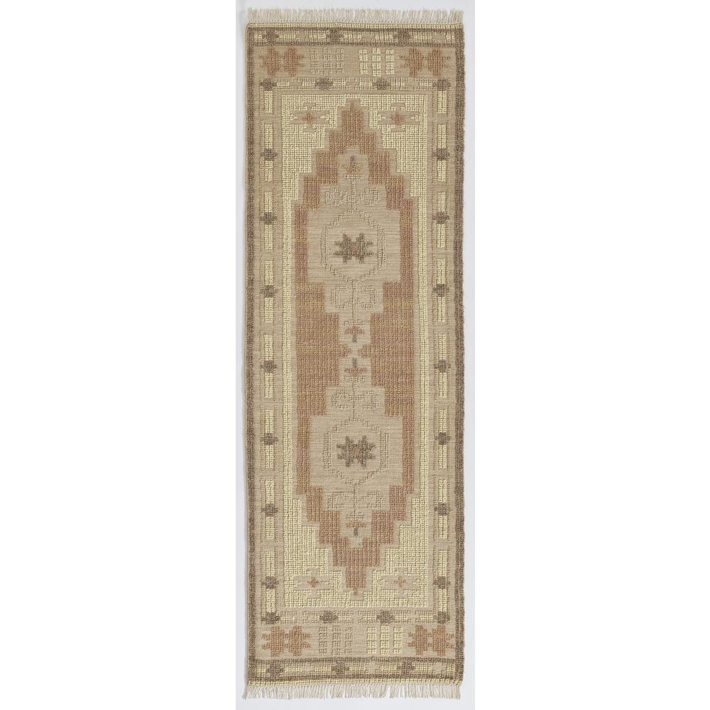 Traditional Rectangle Area Rug, Blush, 2' X 3'