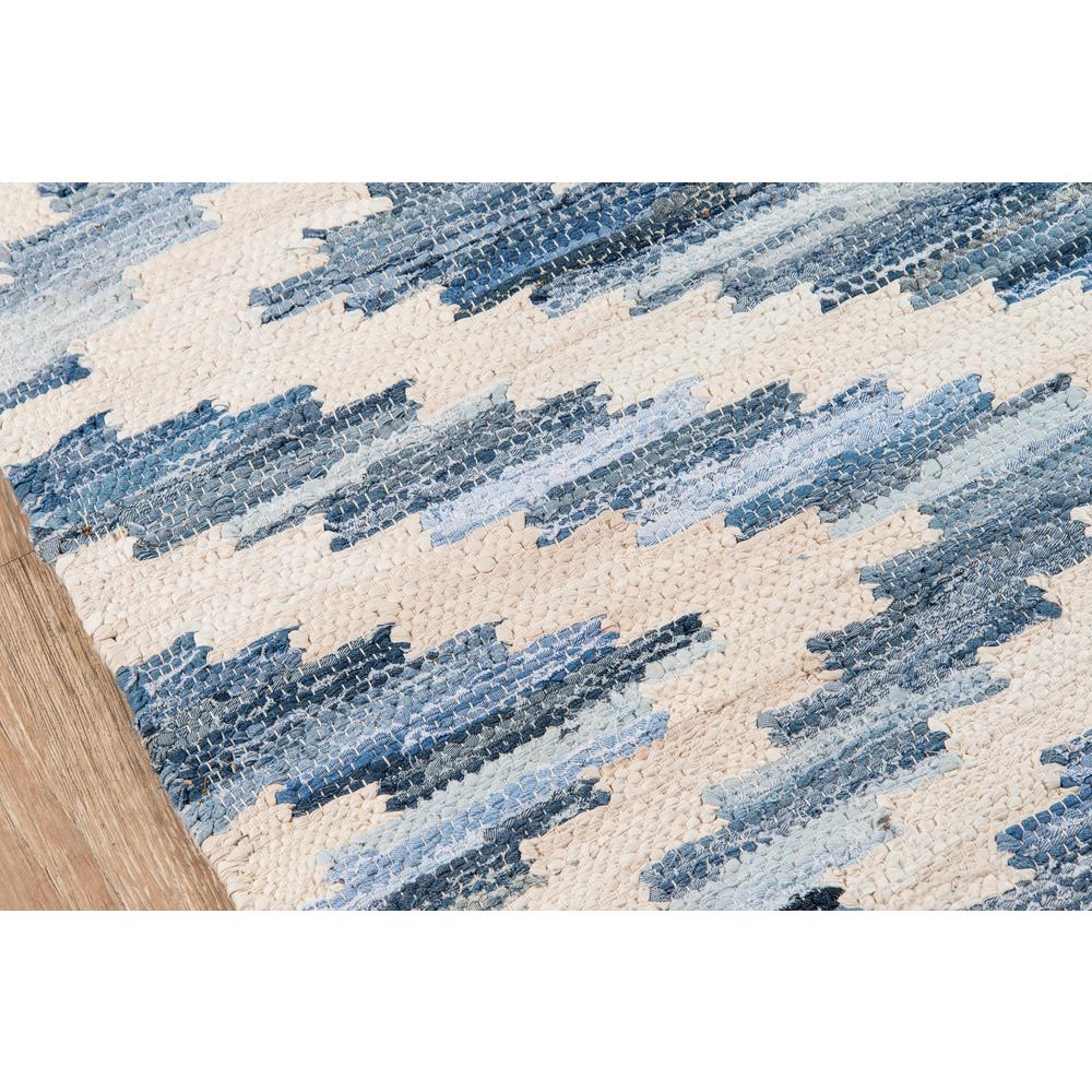 Contemporary Runner Area Rug, Blue, 2'3" X 8' Runner