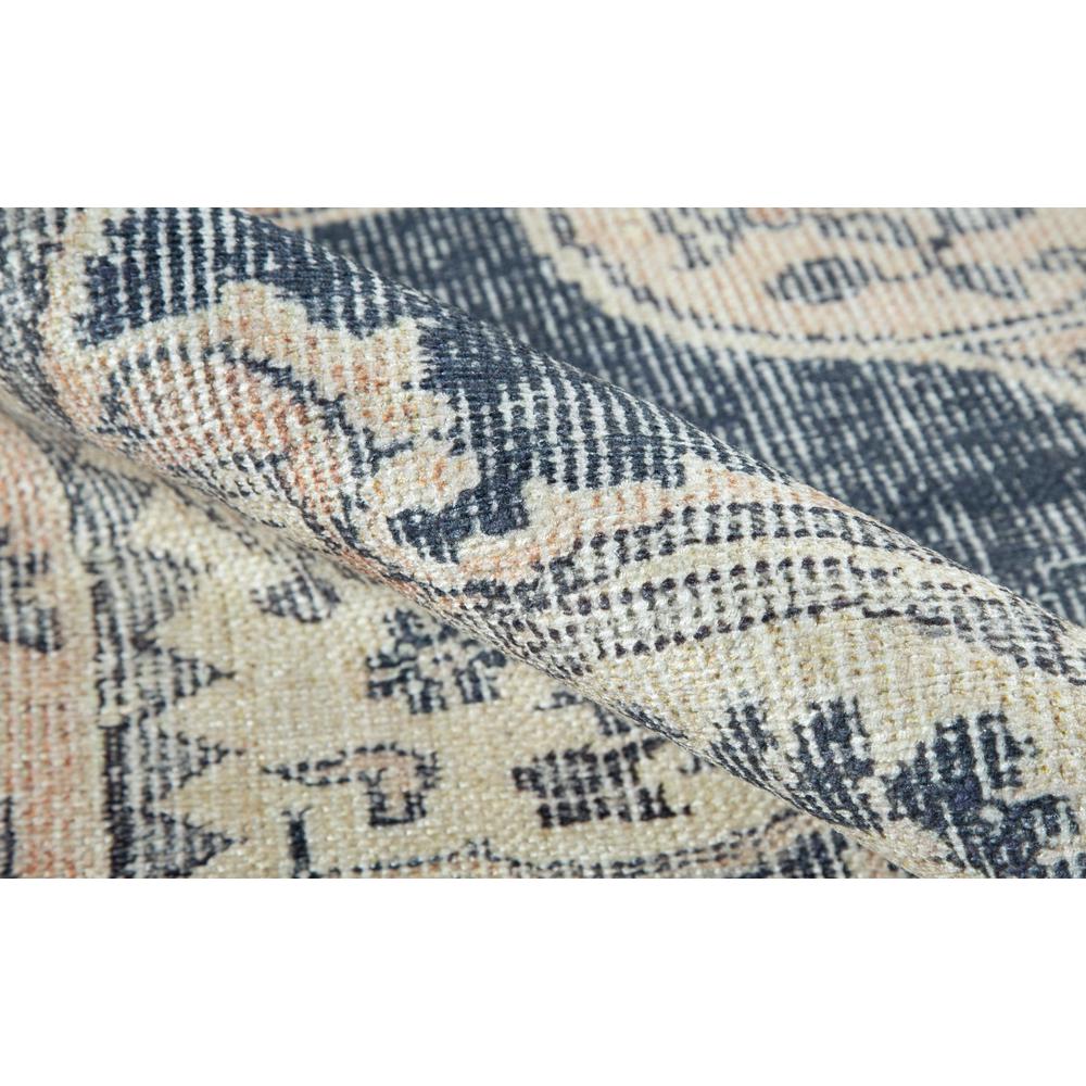 Traditional Runner Area Rug, Navy, 2'3" X 7'6" Runner